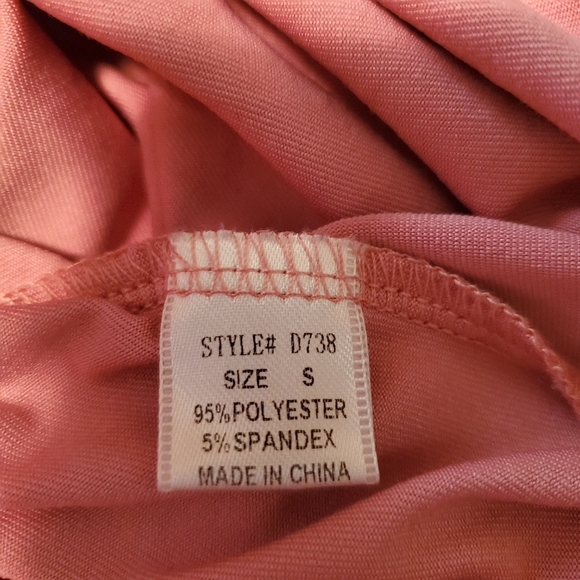 Sexy Fashion Nova Ruched Pink Dress S - Picture 6 of 6